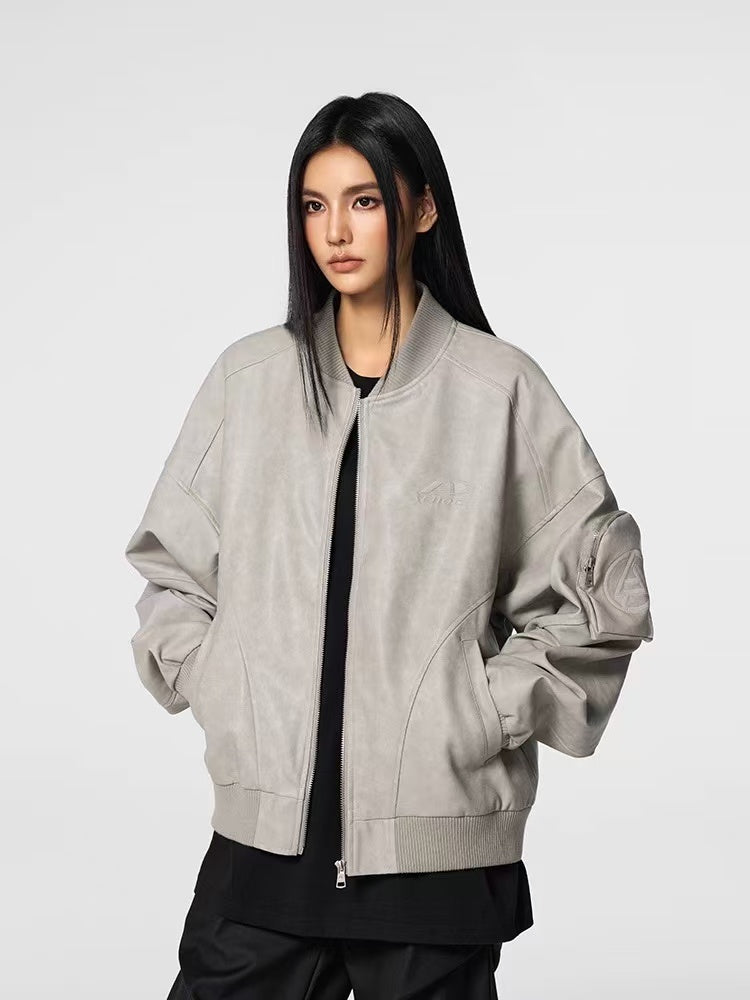 ACHOCK Retro PU Leather Motorcycle Leather Jacket