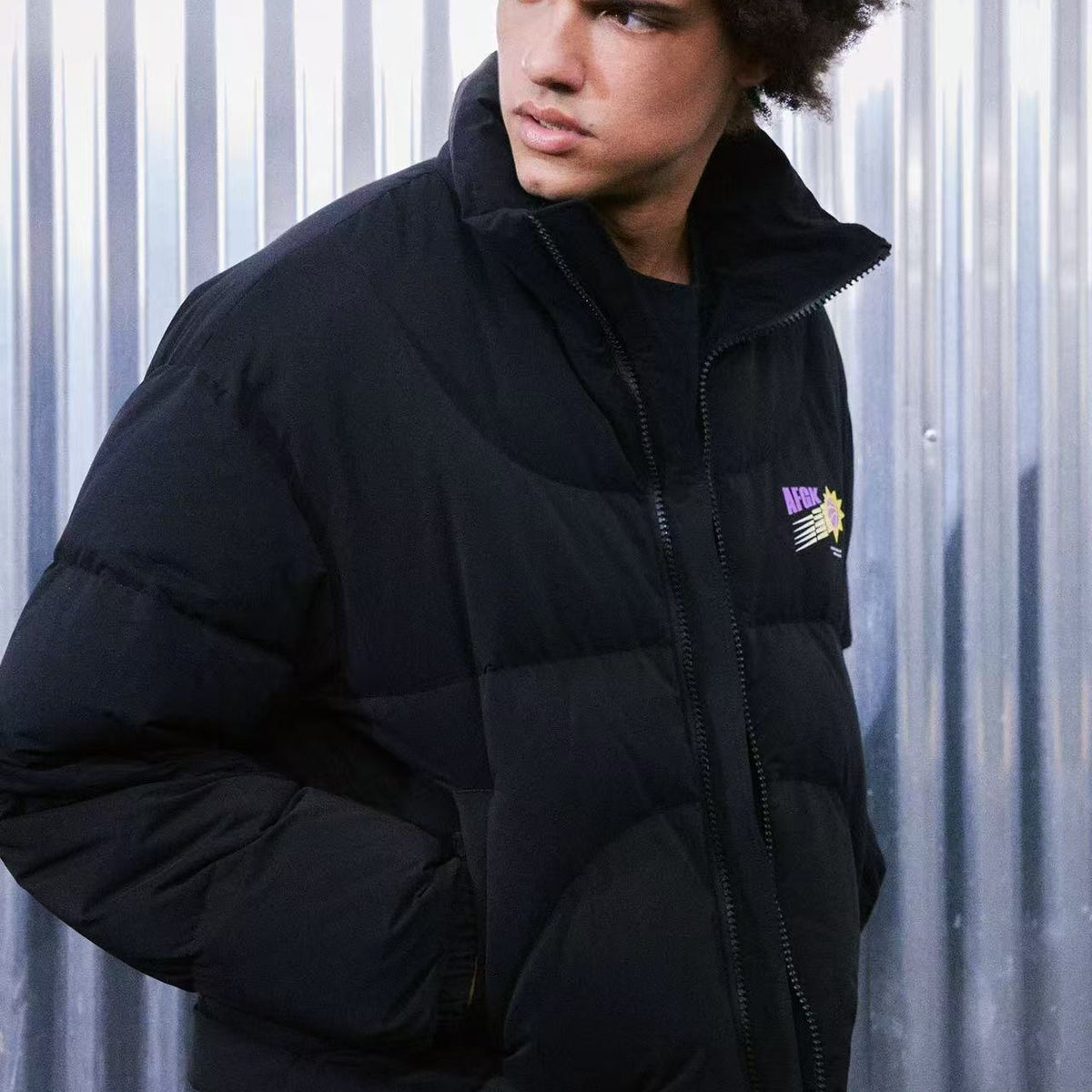 AFGK Solid Color Basketball Down Jacket