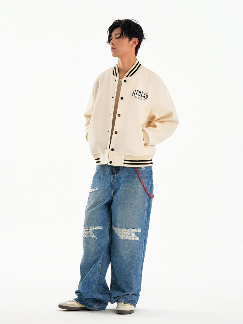 BIPOLAR  Basic Lettered Baseball Jersey