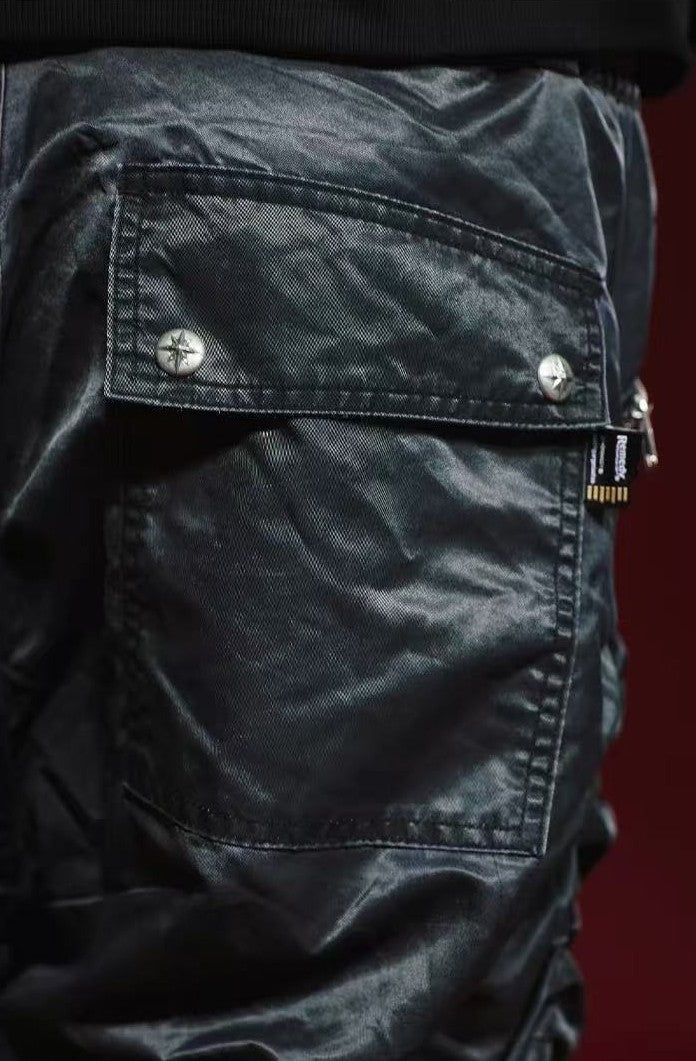 REMEDY Pleated Zipper Casual Trousers