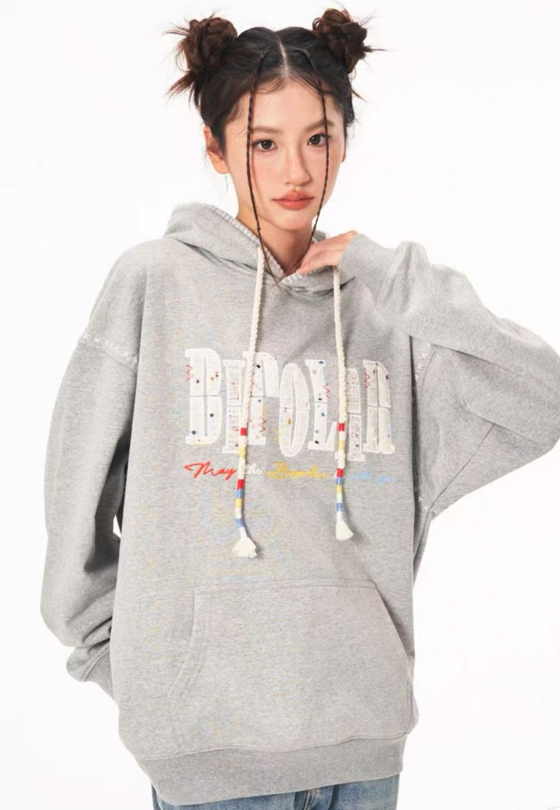BIPOLAR Tri-color Embroidered Hoodie