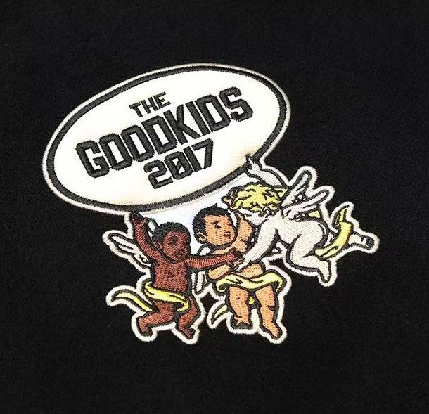 AFGK Angel Embroidered Baseball Jersey