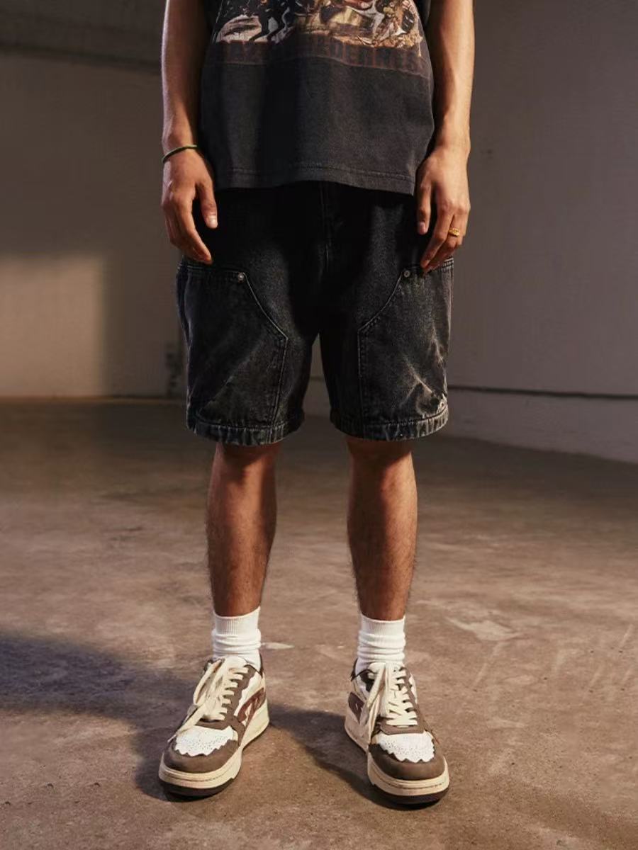 REMEDY Washed Vintage Denim Shorts