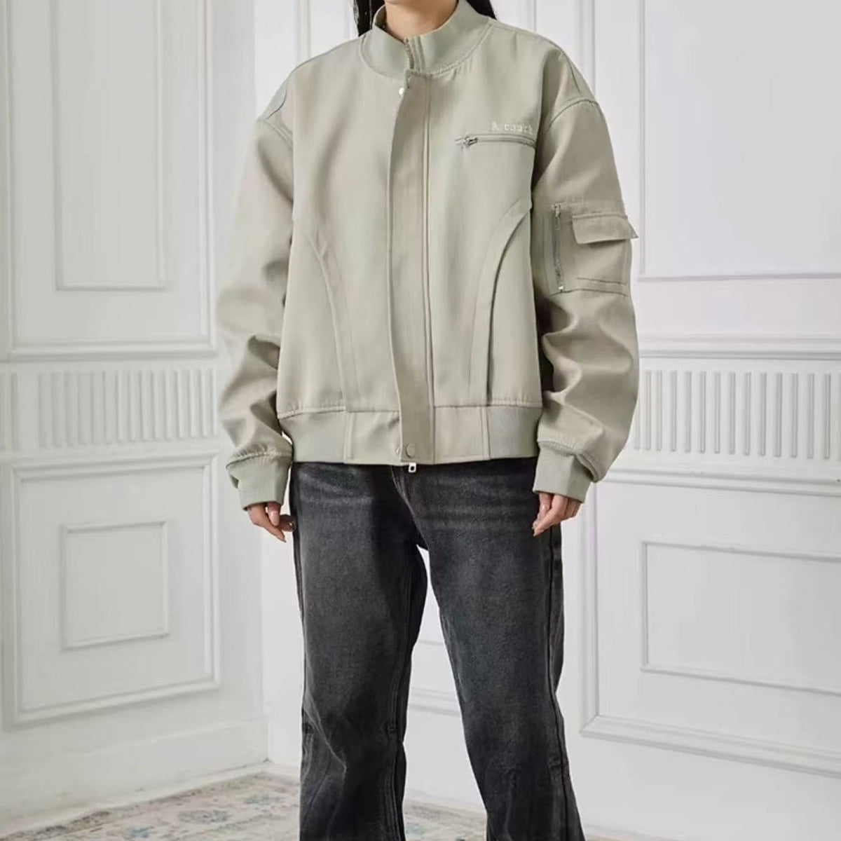 ACHOCK High Street Zippered Logo Jacket