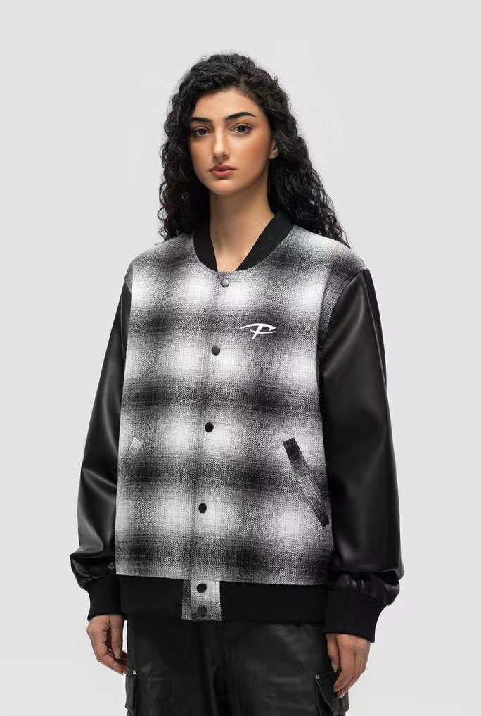 FDR Plaid Baseball Jacket