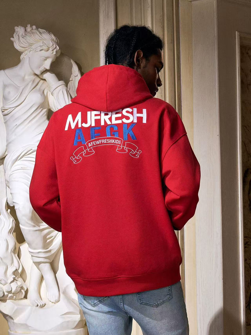 AFGKxMJFRESH Basic Embroidered Hoodie
