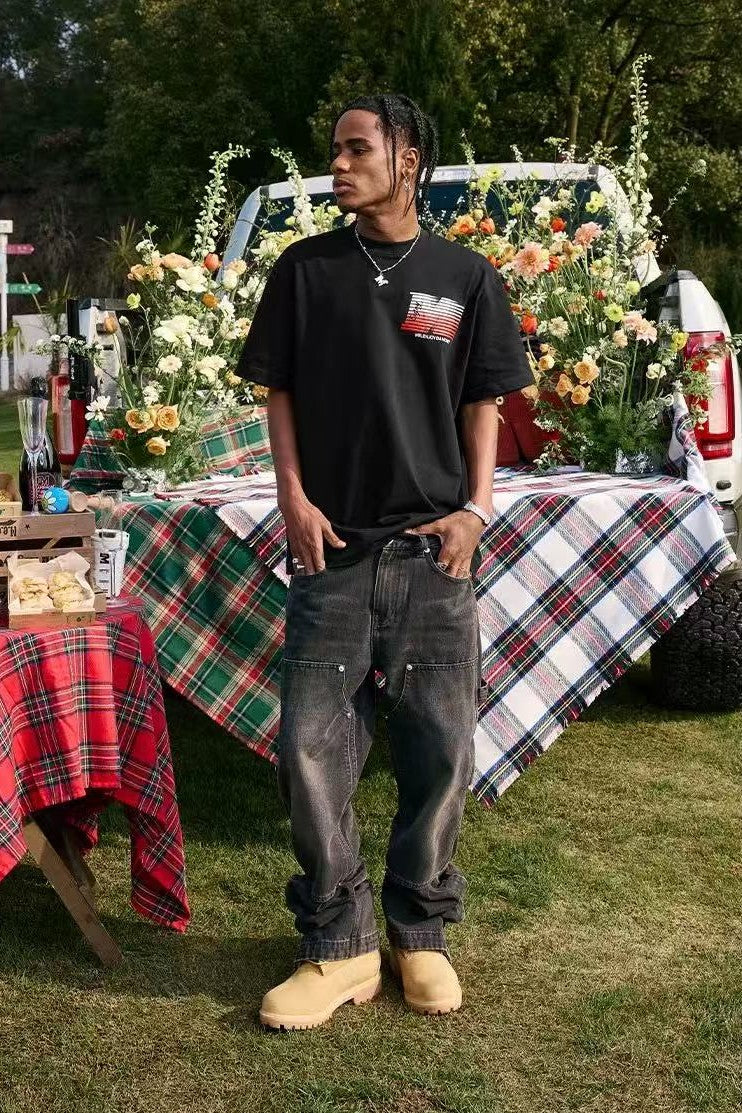 MEDM Phantom Lettering Short-sleeved T-shirt