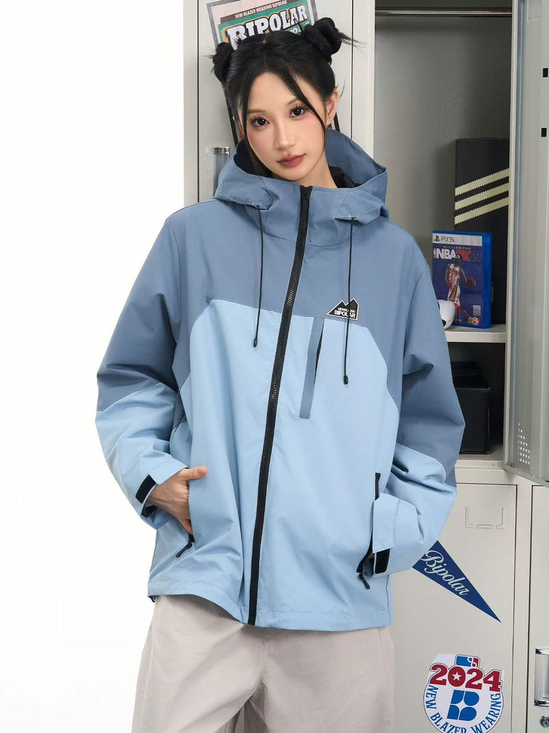 BIPOLAR Outdoor Casual Contrast Color Jacket