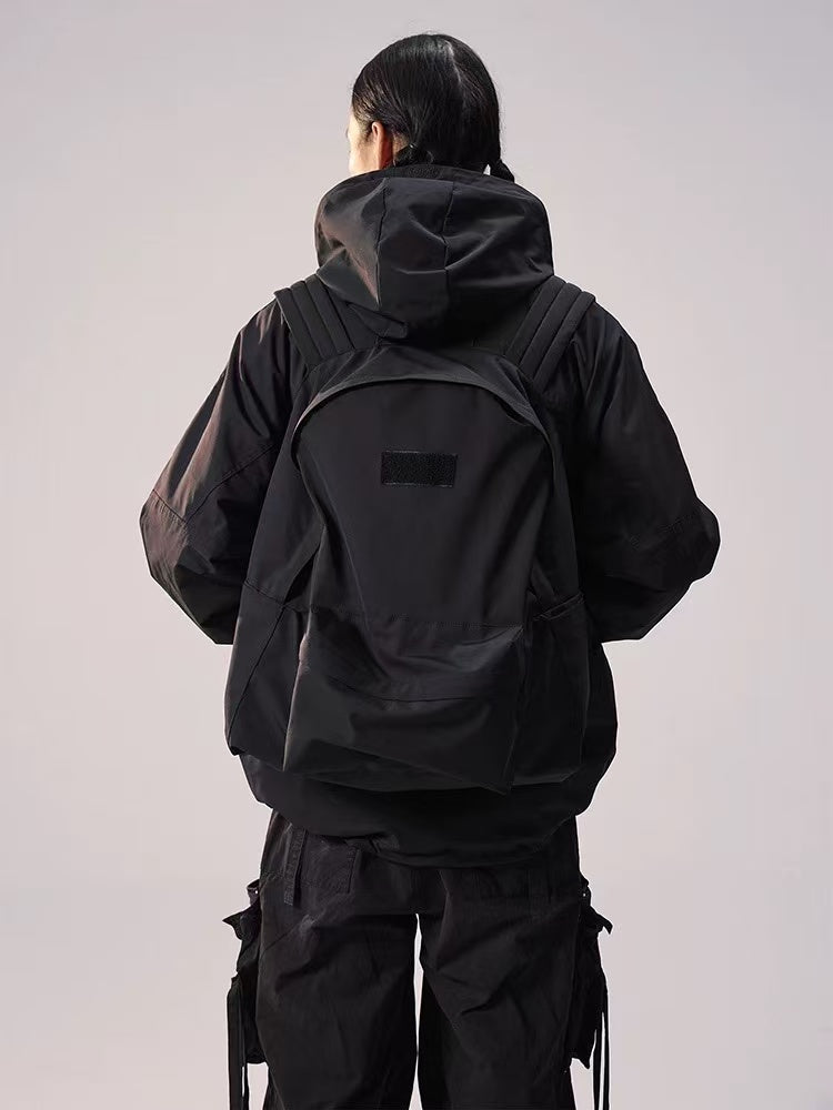 REMEDY Logo Print Backpacking Trench Coat