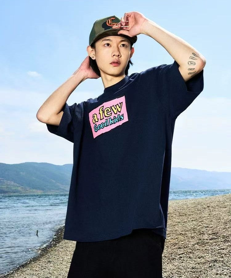 AFGK Graffiti Print Short-sleeve T-shirt