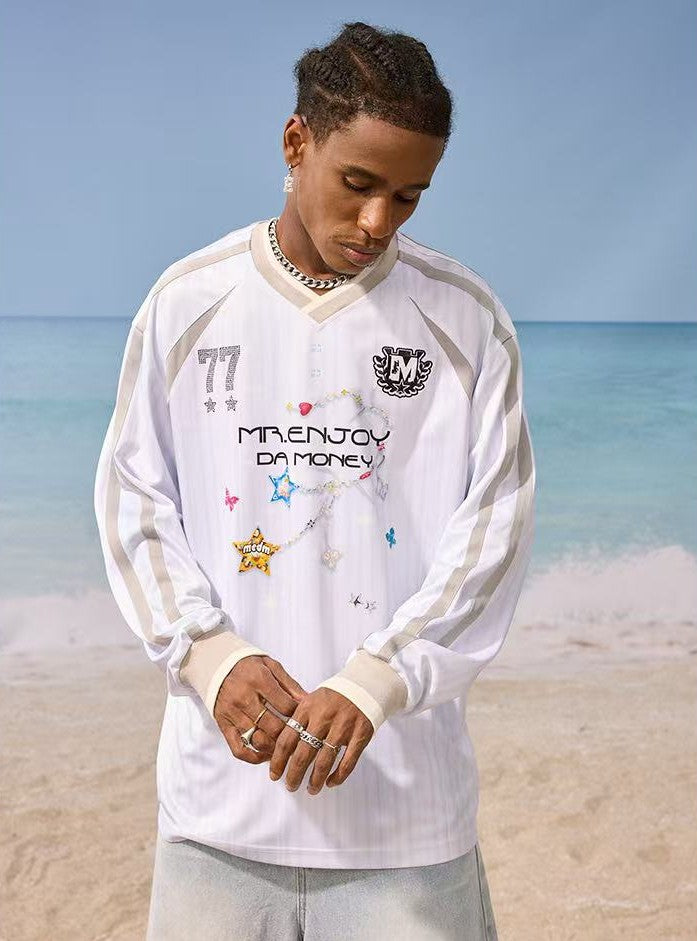 MEDM Necklace Design Long-sleeved T-shirt