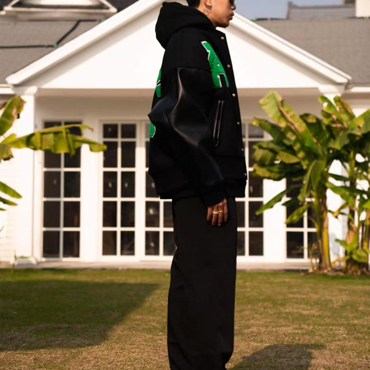 AFGK Hip-hop Baseball Varsity Jacket