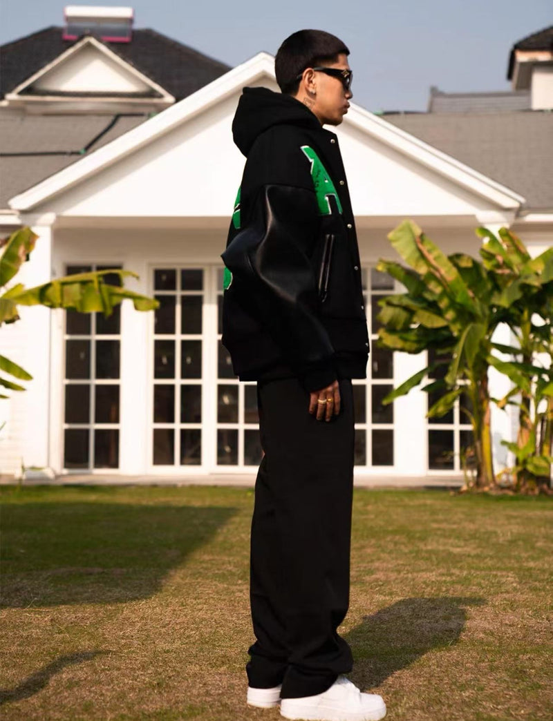 AFGK Hip-hop Baseball Varsity Jacket