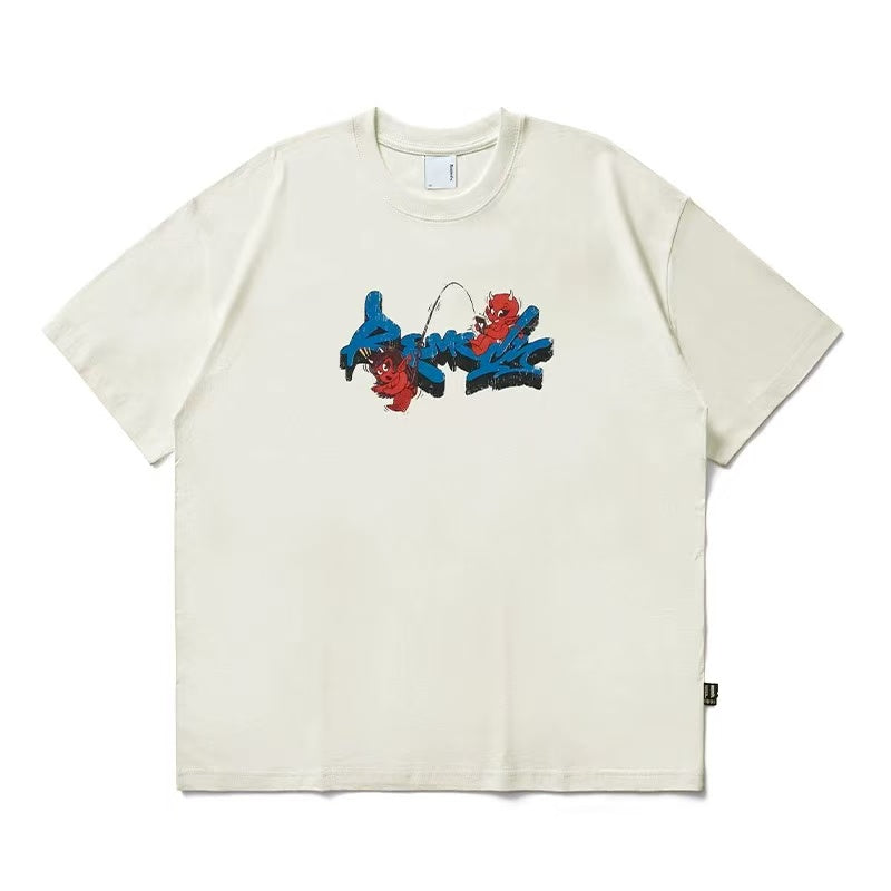 REMEDY Little Demon Print Short-sleeve T-shirt