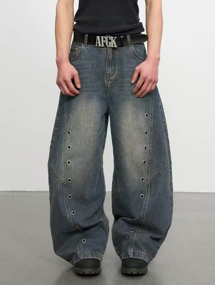 AFGK Air-eye Scimitar Washed Distressed Jeans