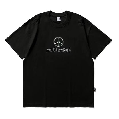 REMEDY Retro Distressed Short-sleeved T-shirt