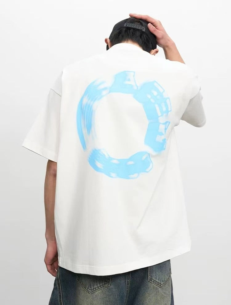 AFGK Phantom Ring LOGO Short-sleeved T-shirt