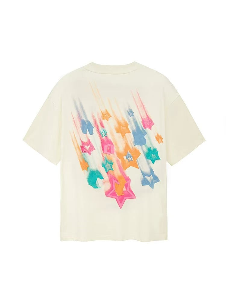 ICONSLAB Phantom Colorful Meteor Falling Graffiti 3-D Foam T-shirts