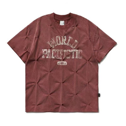 REMEDY Pleated Vintage Short-sleeve T-Shirt