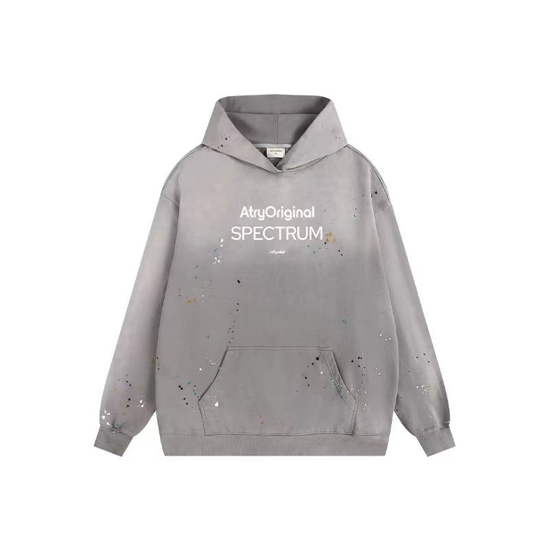 ATRY Hand-painted Splash-ink Gradient Washed Hoodie
