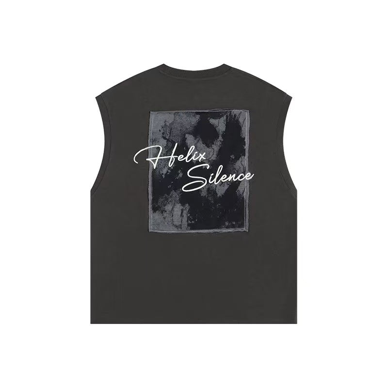 ATRY Splash Ink Patch Embroidery Vest