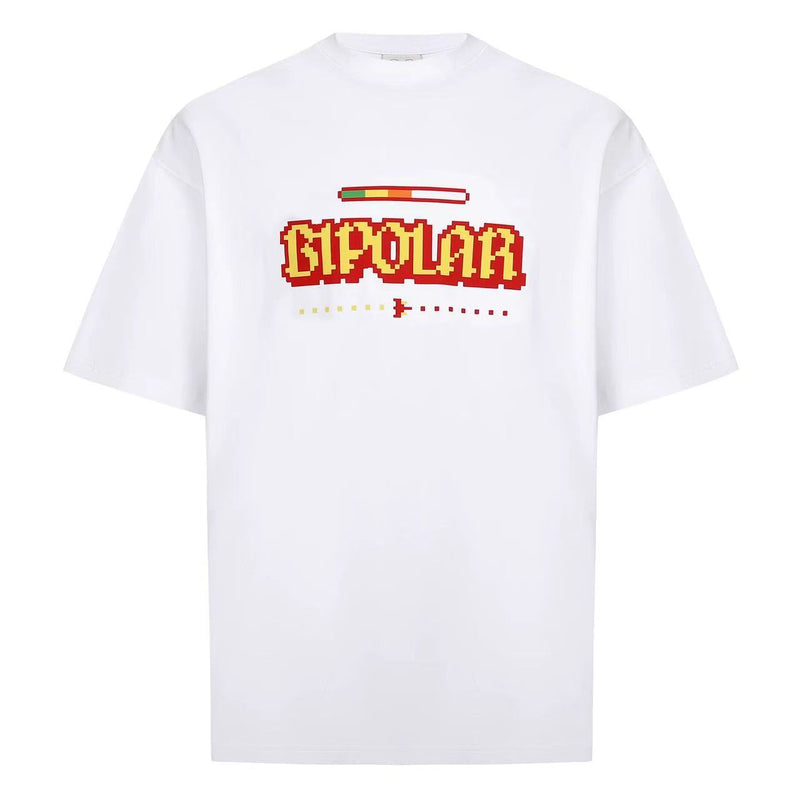 BIPOLAR Pixel Game Offset Printed Short Sleeve T-Shirt
