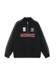 ACHOCK Logo Printed  Half Zipper Sweater
