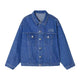 AFGK Three Angels Topstitch Embroidered Denim Jacket