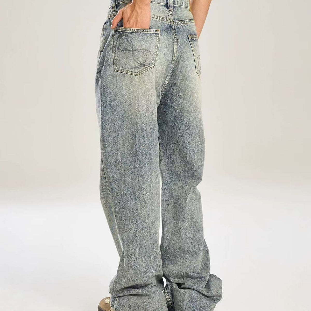 BIPOLAR Mild Light Color Washed Cleanfit Denim Jeans