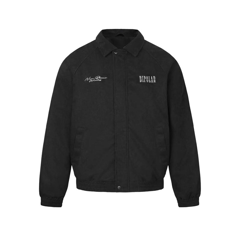 BIPOLAR Embroidered Suede Down Jacket