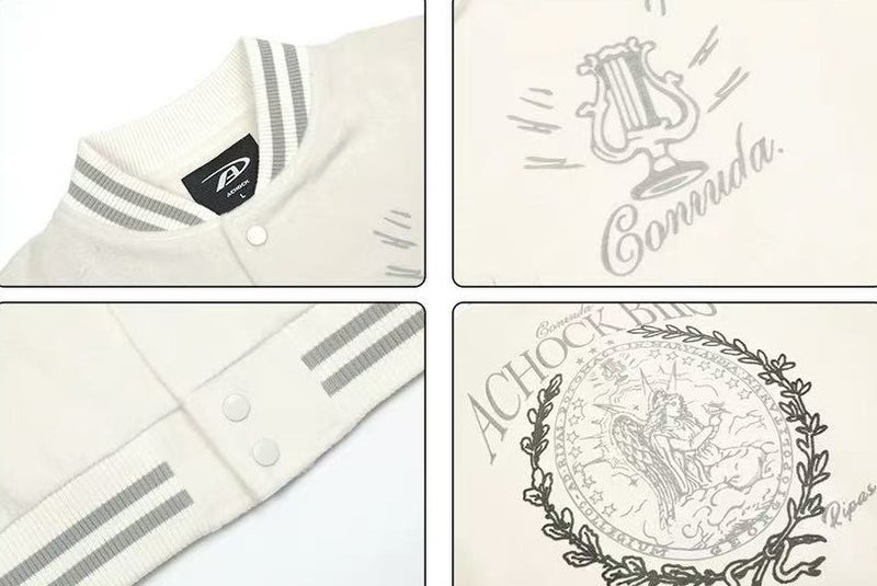 ACHOCK Logo Embroidered Bomber Jacket