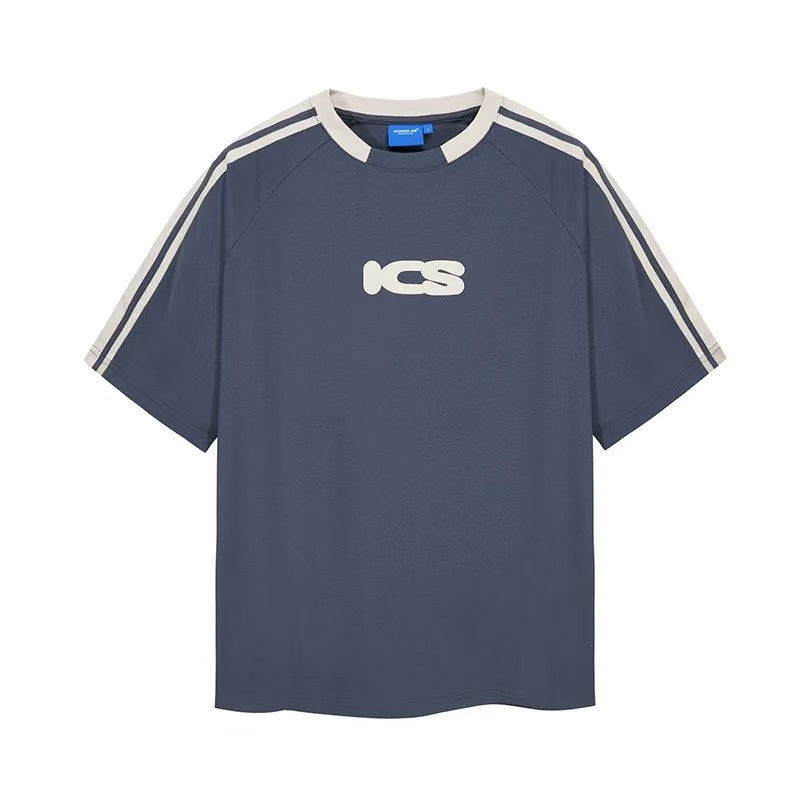 ICONSLAB Millennium Retro Strip Stitching T-shirts
