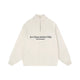 ATRY Slogan Embroidered  Polo Zipper Sweater