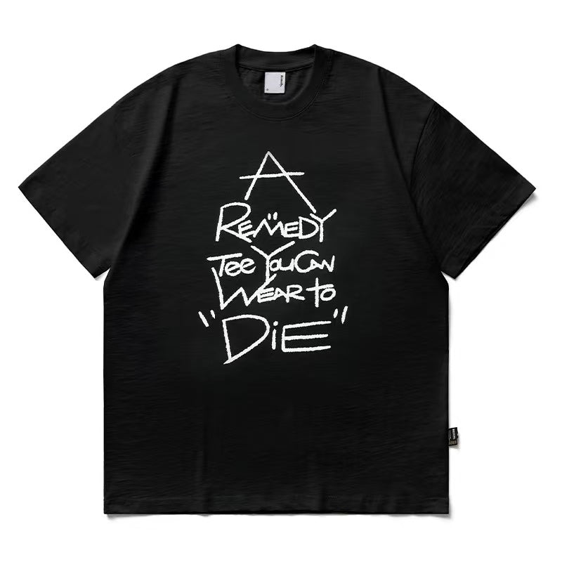 REMEDY Bamboo Lettering Short-sleeve T-Shirt