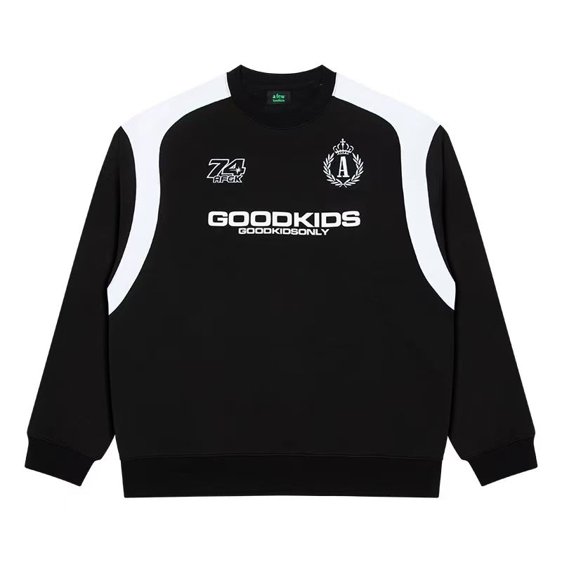 AFGK Retro Pullover Long-sleeve Sweatshirt