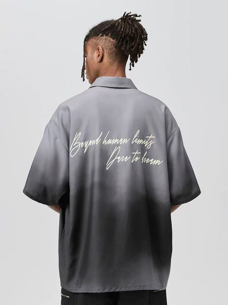 ATRY Gradient Printed Short Sleeve T-shirt