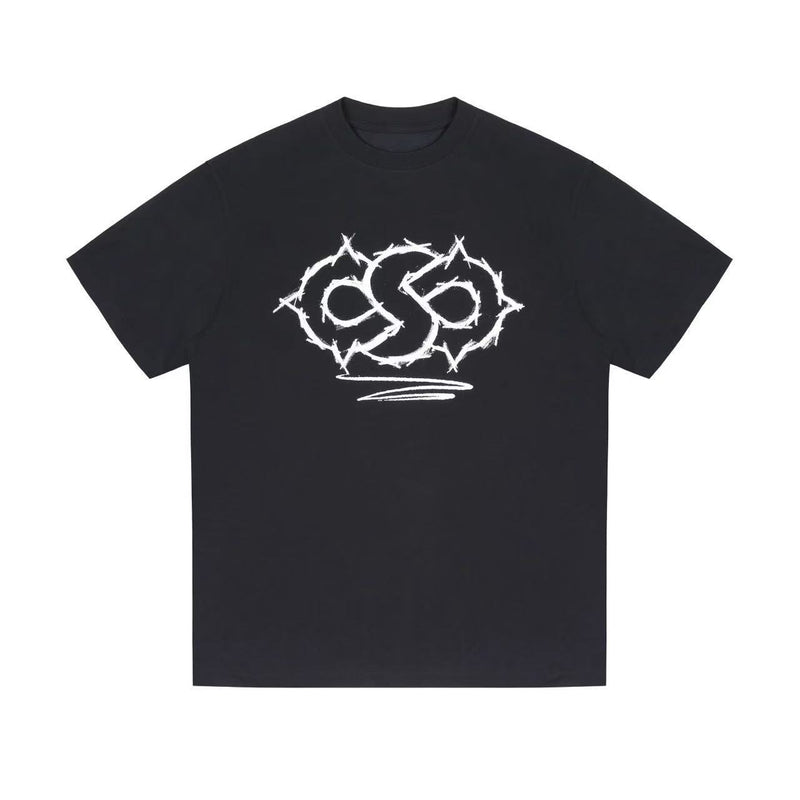 BIPOLAR Hand-painted Cosmic Weather LOGO Short-sleeved T-shirt