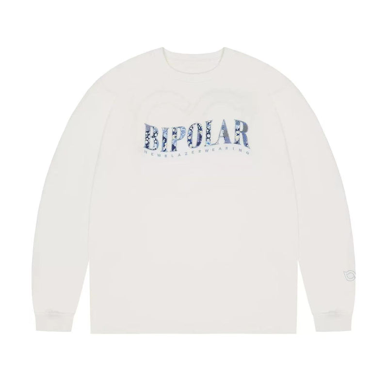 BIPOLAR Vintage Floral Patch Long-sleeve T-shirt