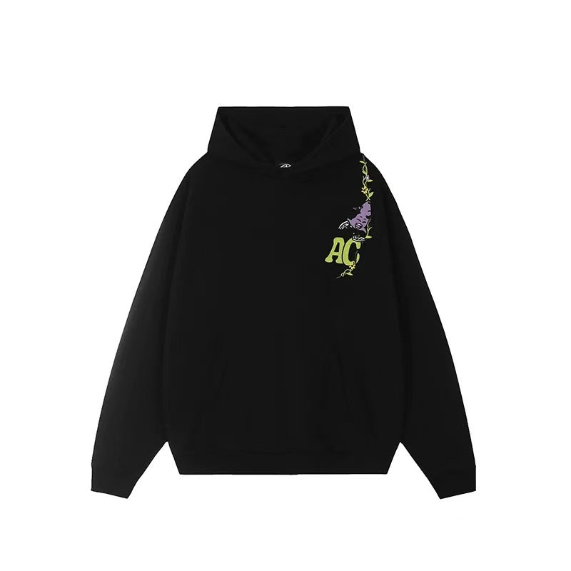 ACHOCK Little devil Embroidered Hoodie