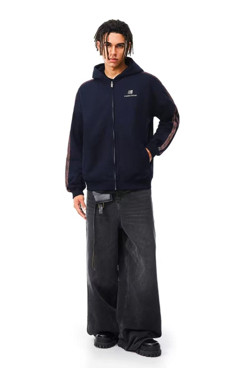 FDR Ethnic Style Web Zipper Hoodie