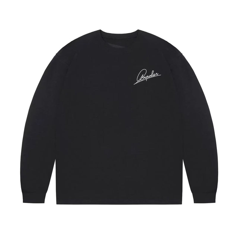 BIPOLAR Handwritten LOGO Long-sleeved T-shirt