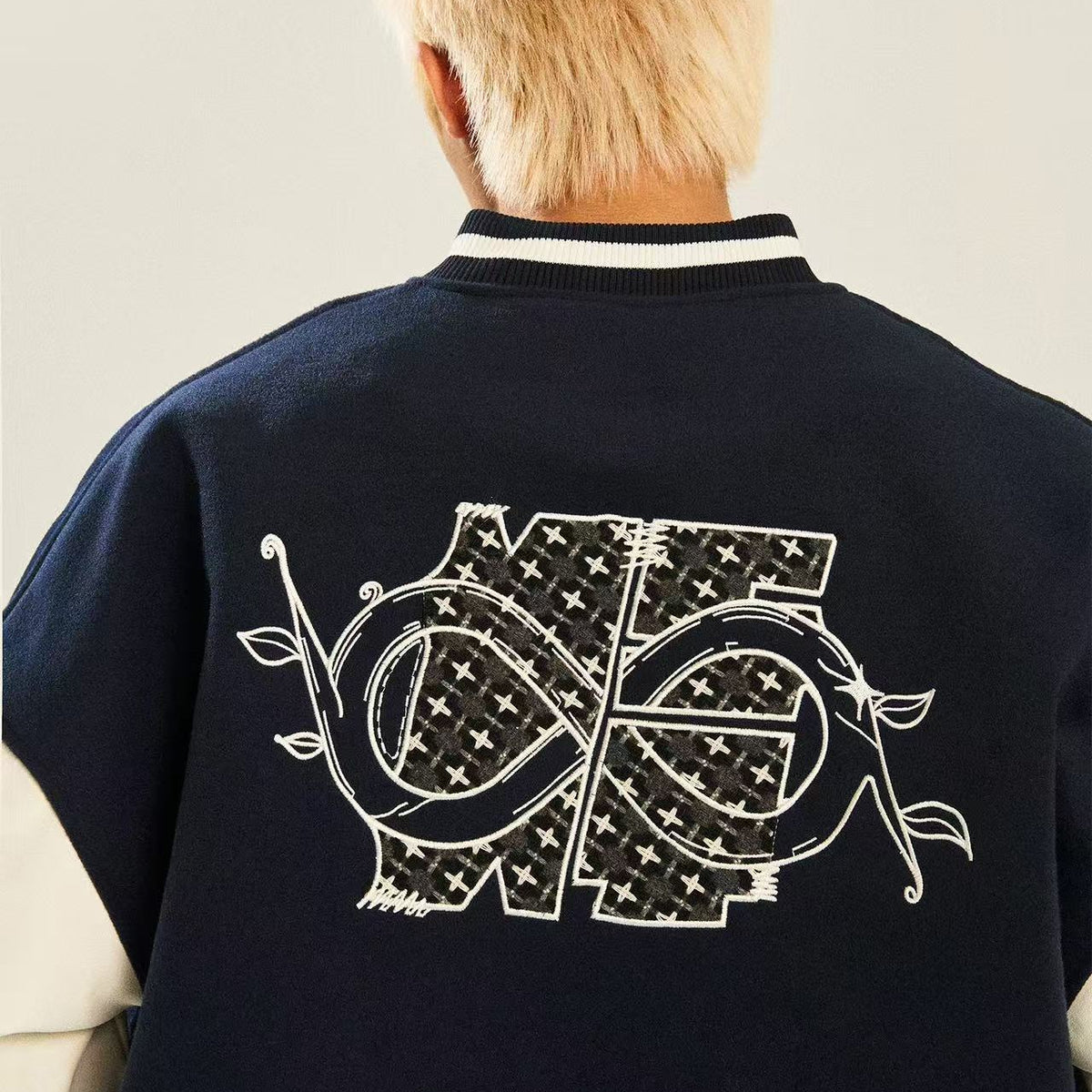 BIPOLARxNSTNEW Embroidered Baseball Jersey