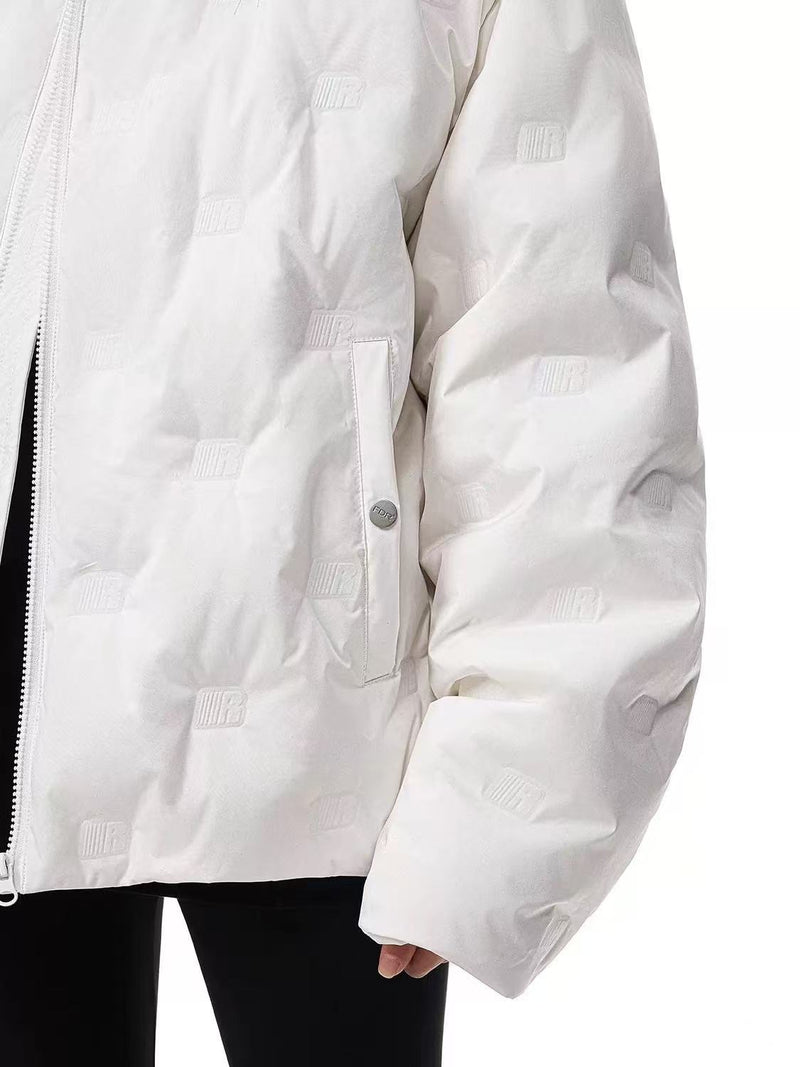 FDR Logo Embossed Down Jacket