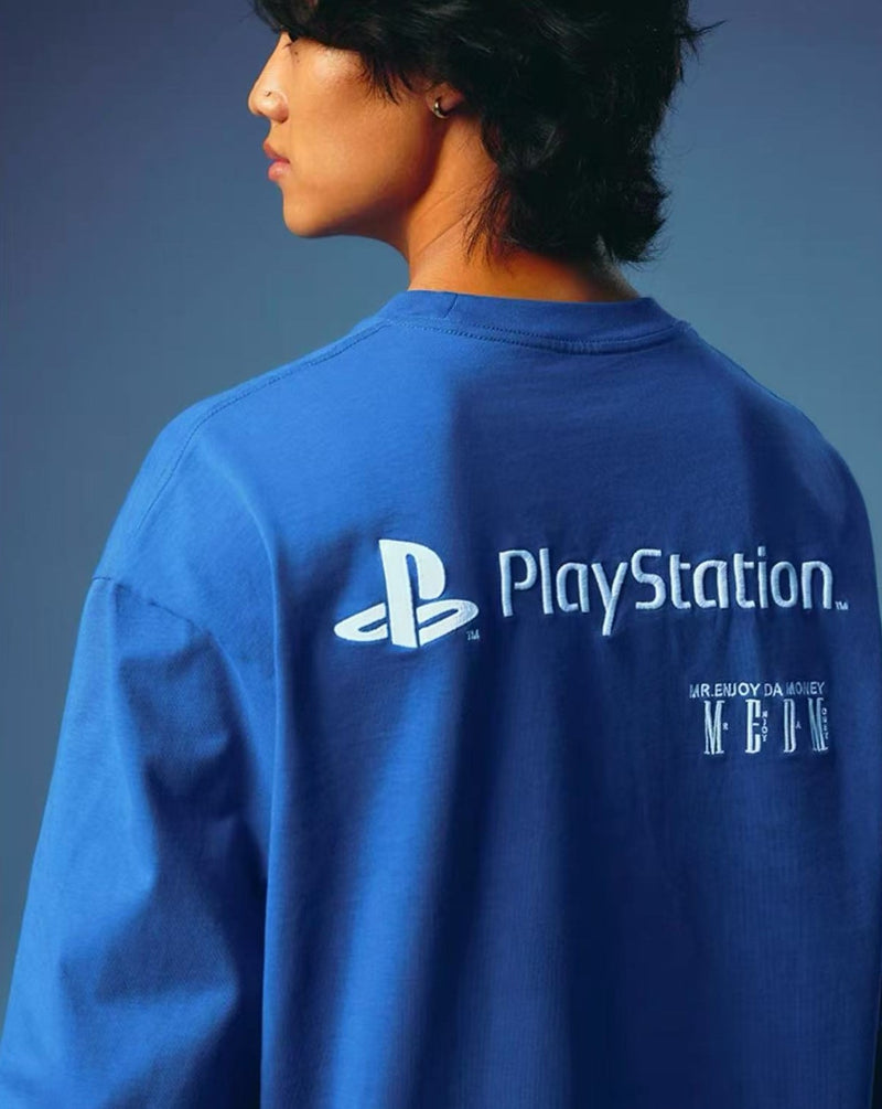 MEDMxPlayStation Basic M logo long-sleeved T-shirt