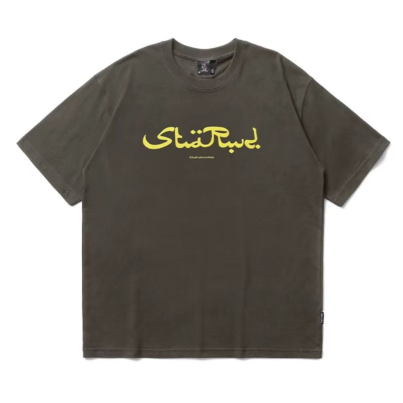 REMEDYxSTA Arabic Letter Print Short-sleeved T-shirt