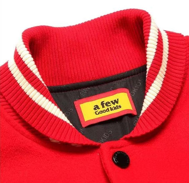 AFGK Dove Embroidered Baseball Jacket