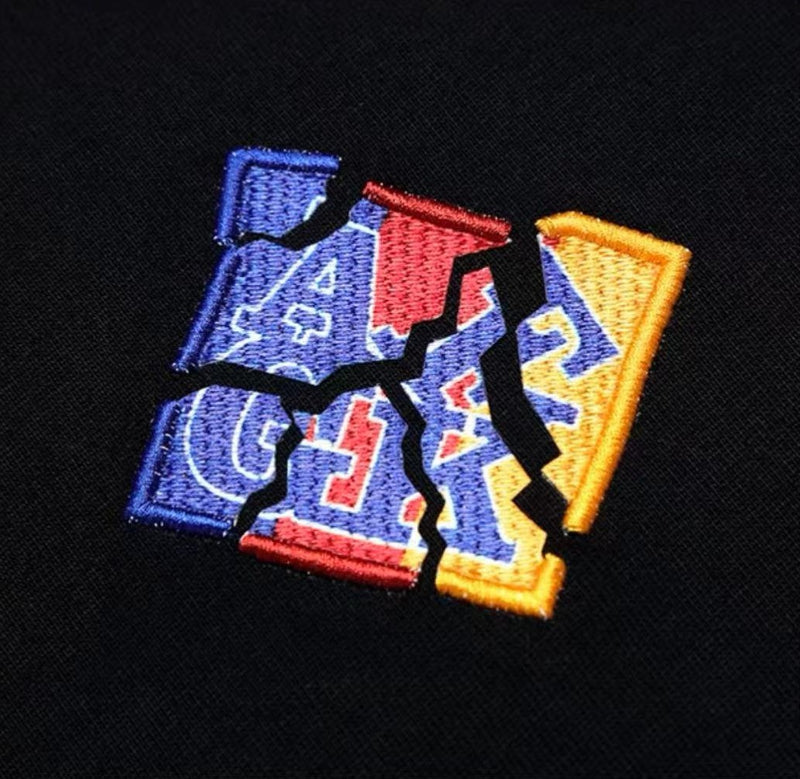 AFGK  Shattered Embroidery Short Sleeve T-Shirt