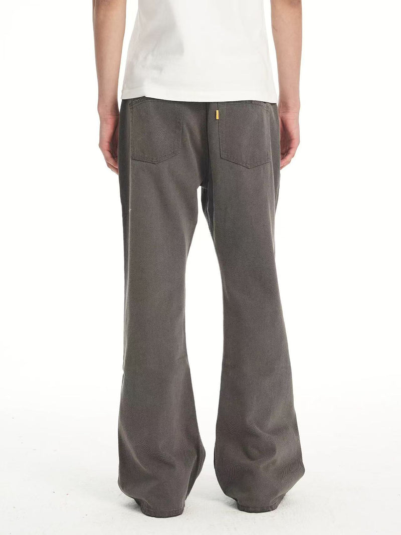 BIPOLAR Mild Retro Washed Distressed Cleanfir Straight Jeans