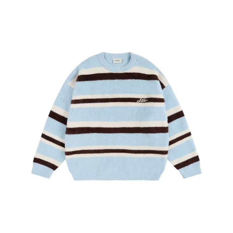 ATRY Striped Patchwork Sweater