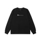 ACHOCK Solid Color Letter Print Long-sleeve T-shirt